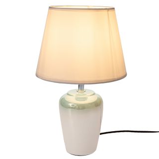 ΙΡΙΔΙΖΟΝ ΚΡΕΜ ΚΕΡΑΜΙΚΟ ΛΑΜΠΑΤΕΡ ΜΕ ΛΕΥΚΟ ΚΑΠΕΛΟ Φ20Χ32ΕΚ