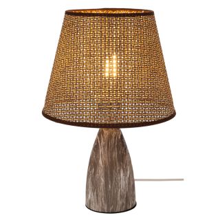 ΚΑΦΕ ΜΕΤΑΛΛΙΚΟ ΛΑΜΠΑΤΕΡ ΜΕ ΕΦΕ ΜΑΡΜΑΡΟΥ & ΜΠΕΖ ΨΑΘΙΝΟ ΚΑΠΕΛΟ 36ΕΚ